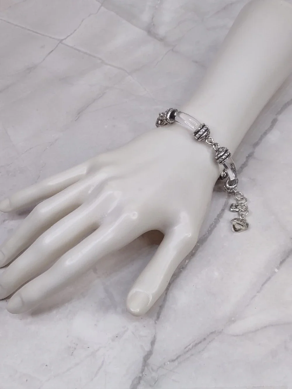 Brighton Clear Lucite Bar Bracelet